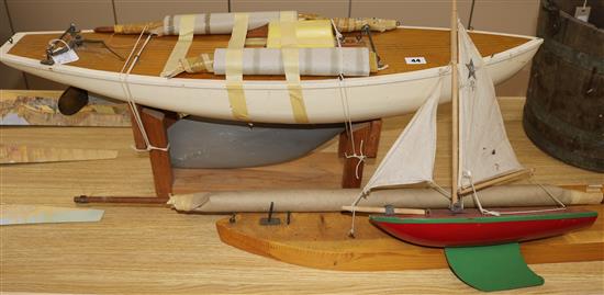 A model yacht